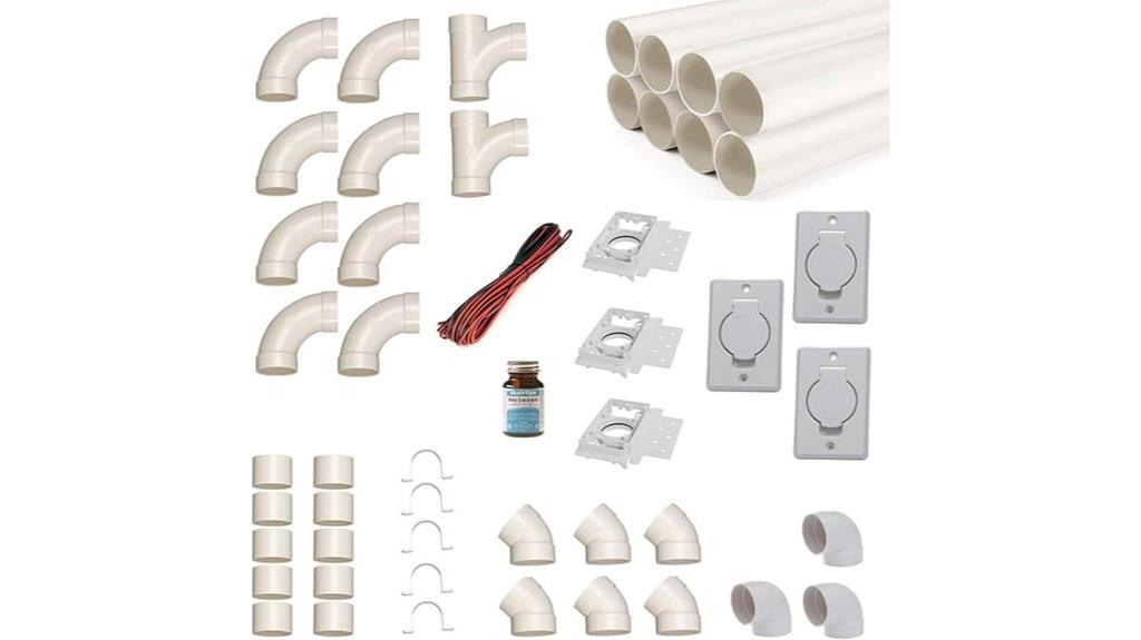 central vacuum installation kit