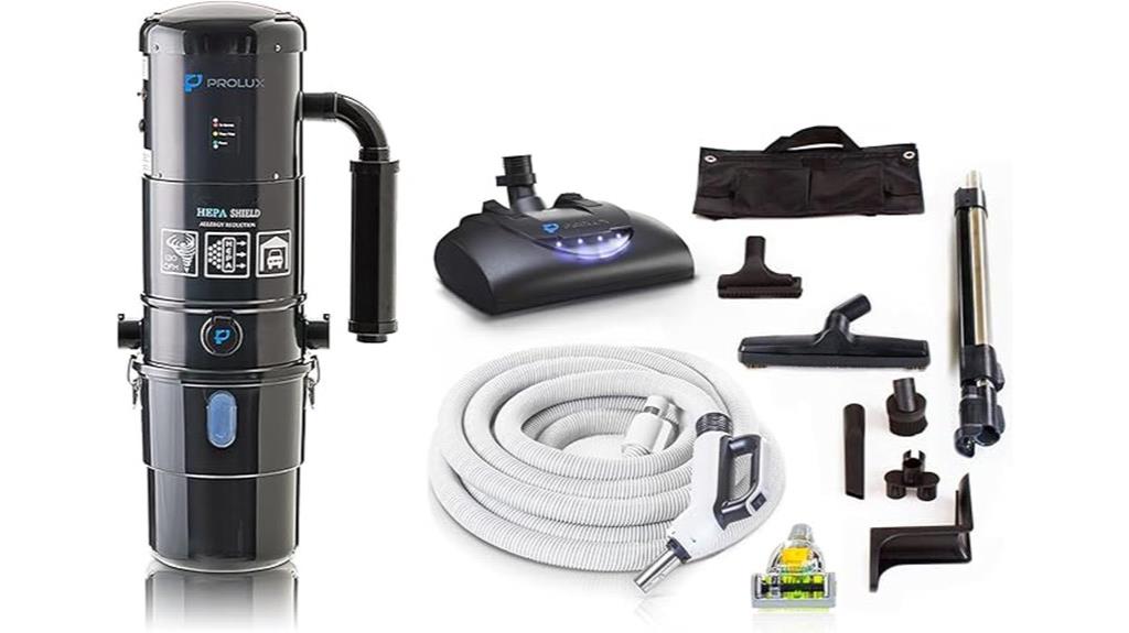central vacuum with tools