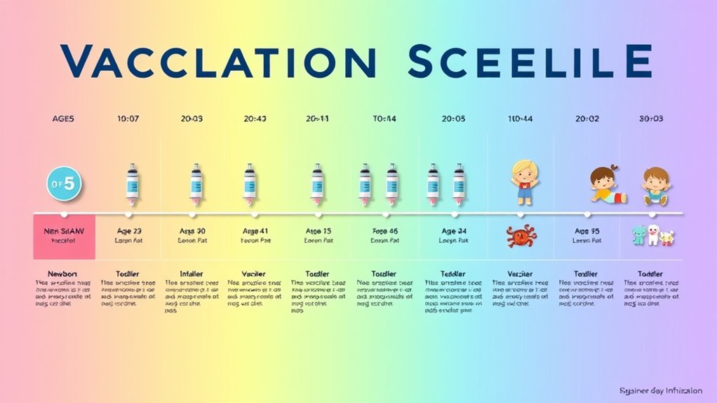 childhood immunization timeline