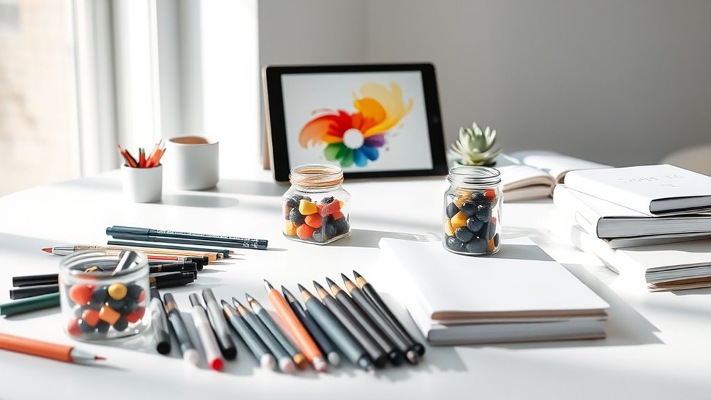 clean and organized art ideas