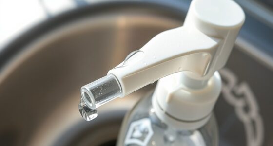 cleaning bottles and pump parts