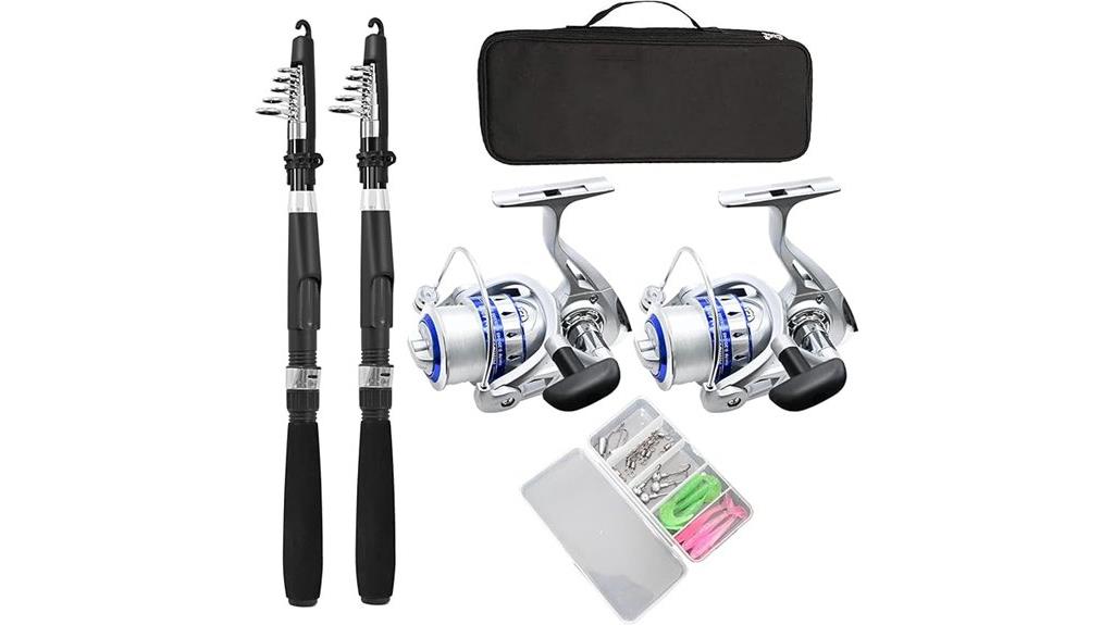 collapsible rods spinning reels