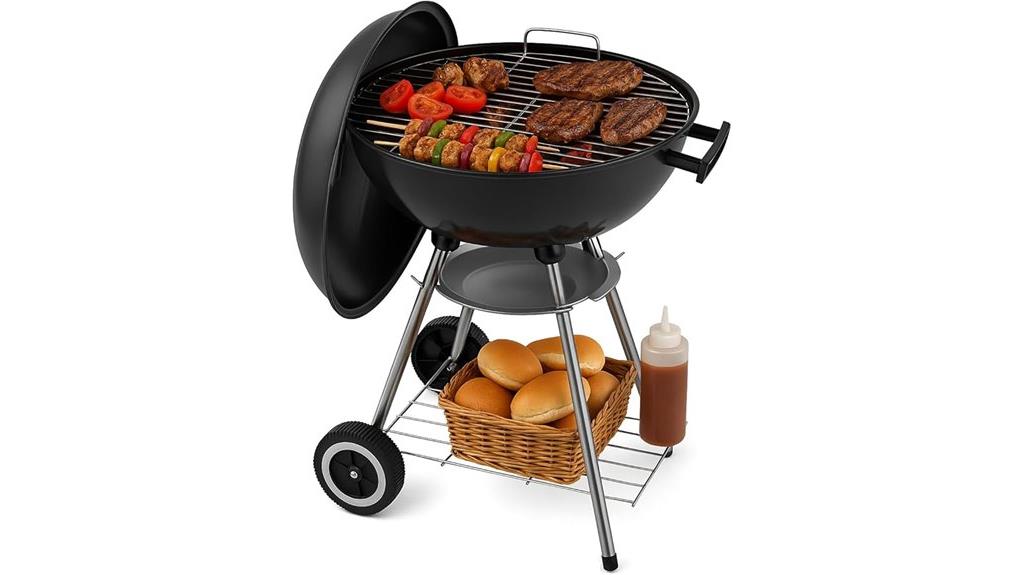 compact wheelbarrow grill