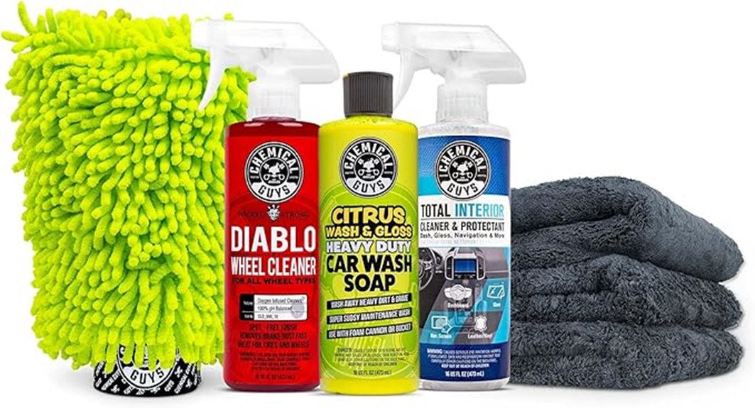 complete seven piece cleaning set