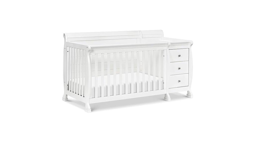 convertible crib and changer