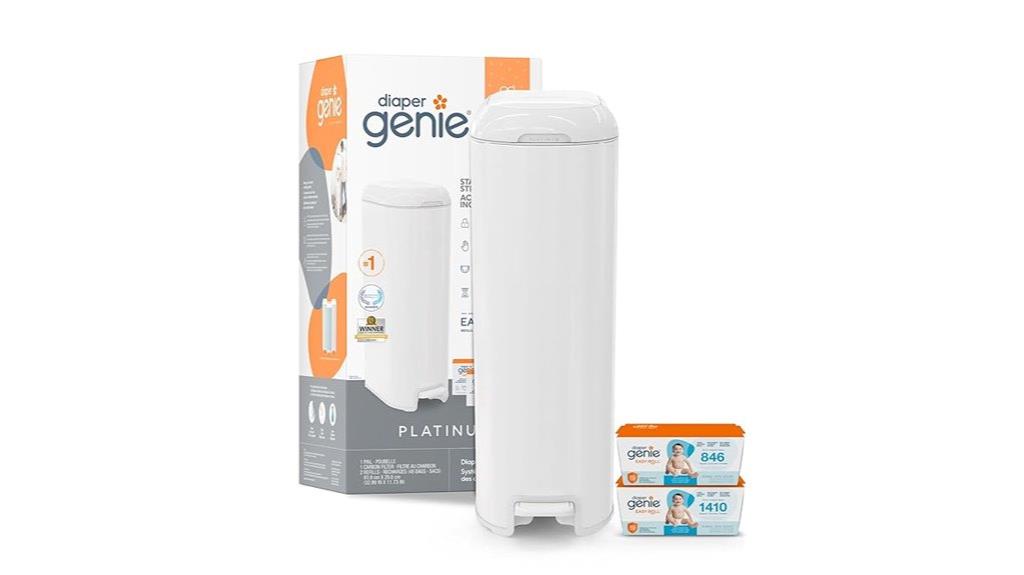 diaper genie lily white