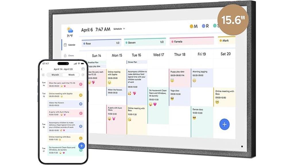 digital 15 6 inch calendar