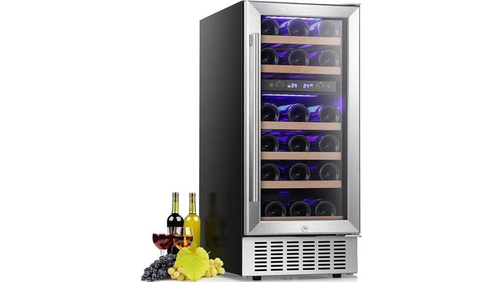 dual zone 15 inch wine cooler