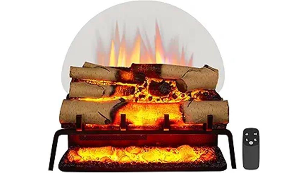 electric fireplace with remote