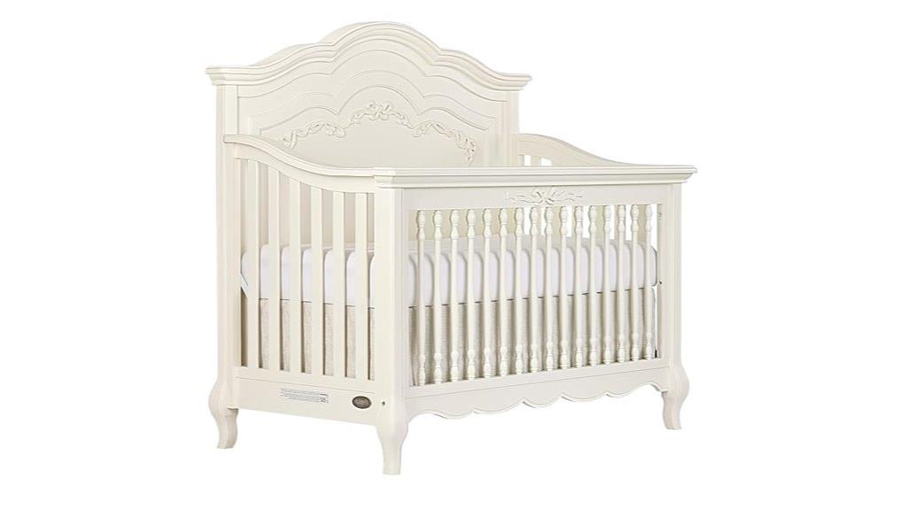 elegant ivory lace crib