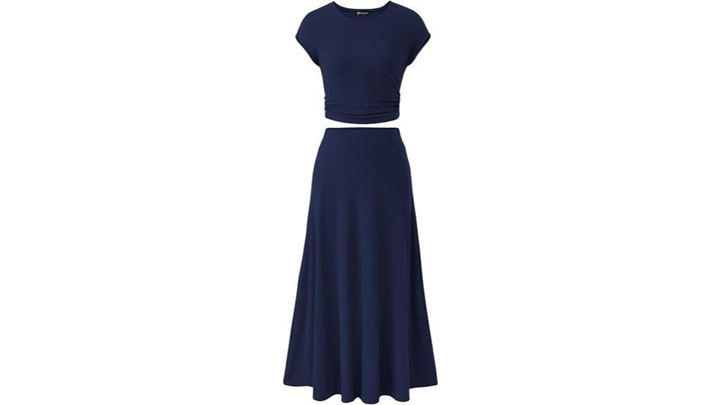 elegant two piece skirt set