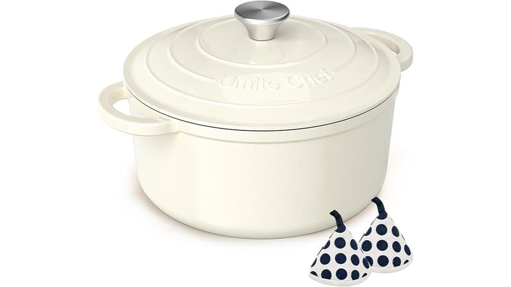 enameled 5qt cast iron