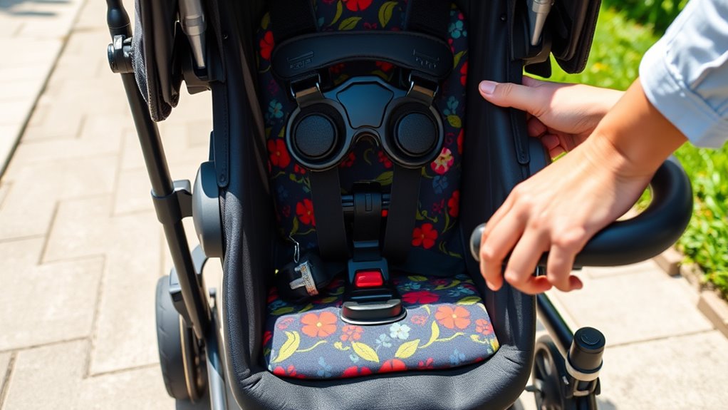 ensure stroller safety features