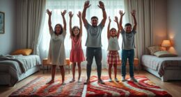 evening family stretch routine