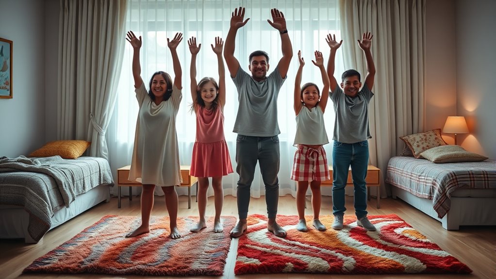 evening family stretch routine
