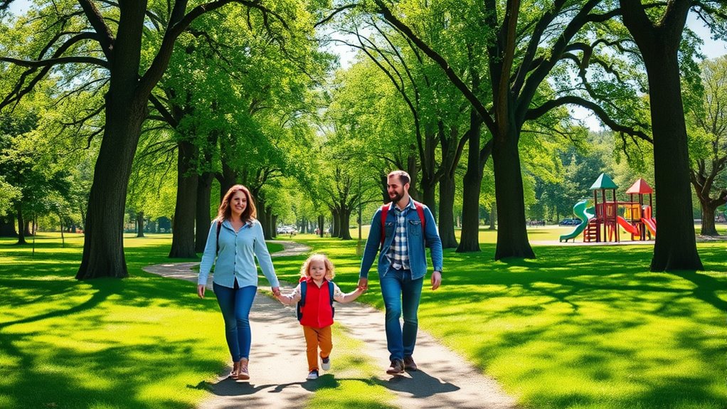 family walks boost health