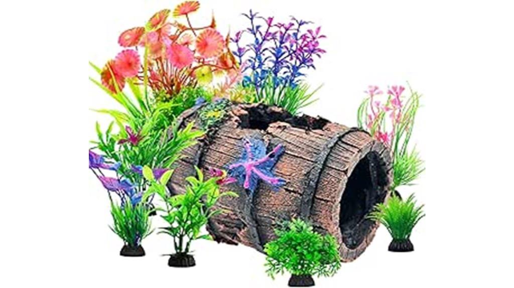 fish barrel aquarium decor