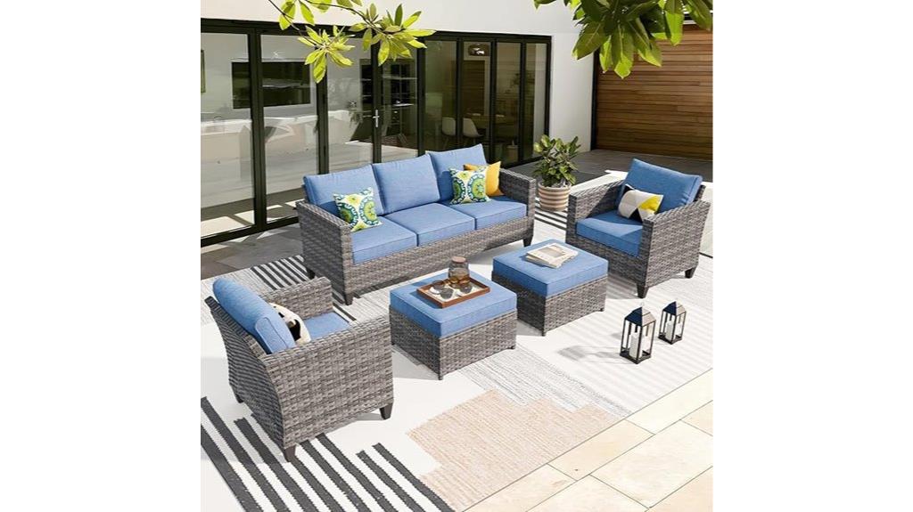 five piece patio set