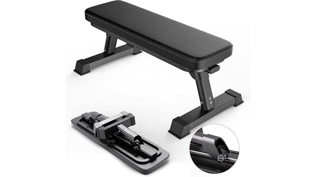 foldable flat gym bench