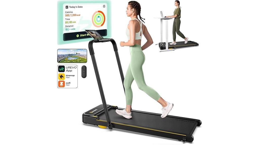 foldable treadmill with app