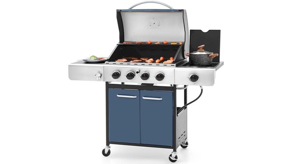 four burner gas grill
