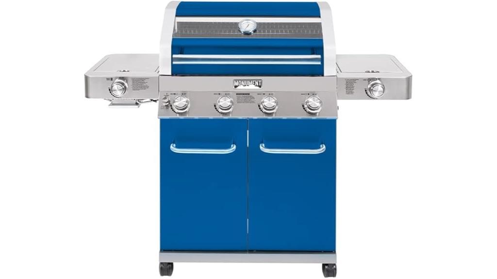 four burner propane grill