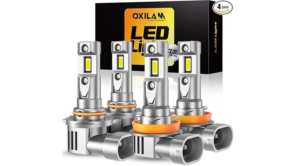 four pack h11 headlight bulbs