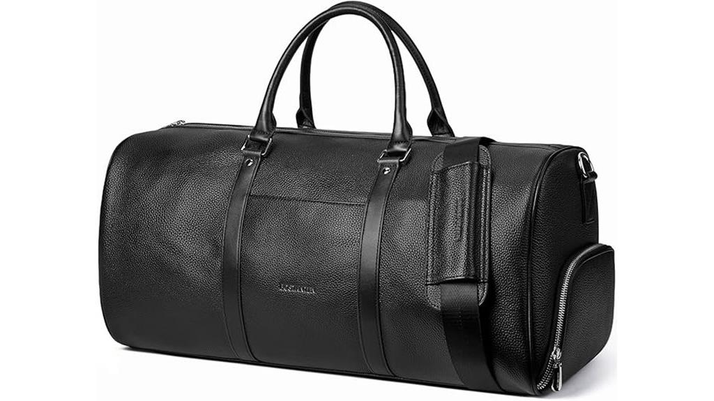 genuine leather travel bag