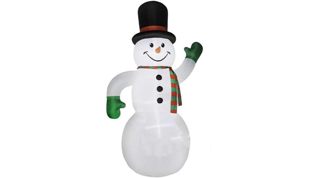 giant snowman inflatable decor