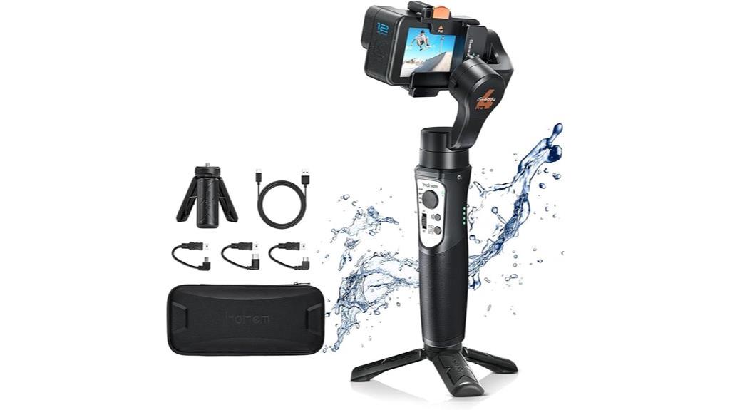 gopro compatible 3 axis stabilizer