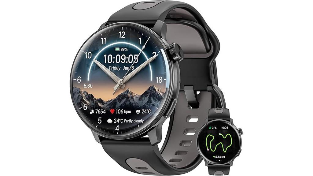 gps amoled fitness watch