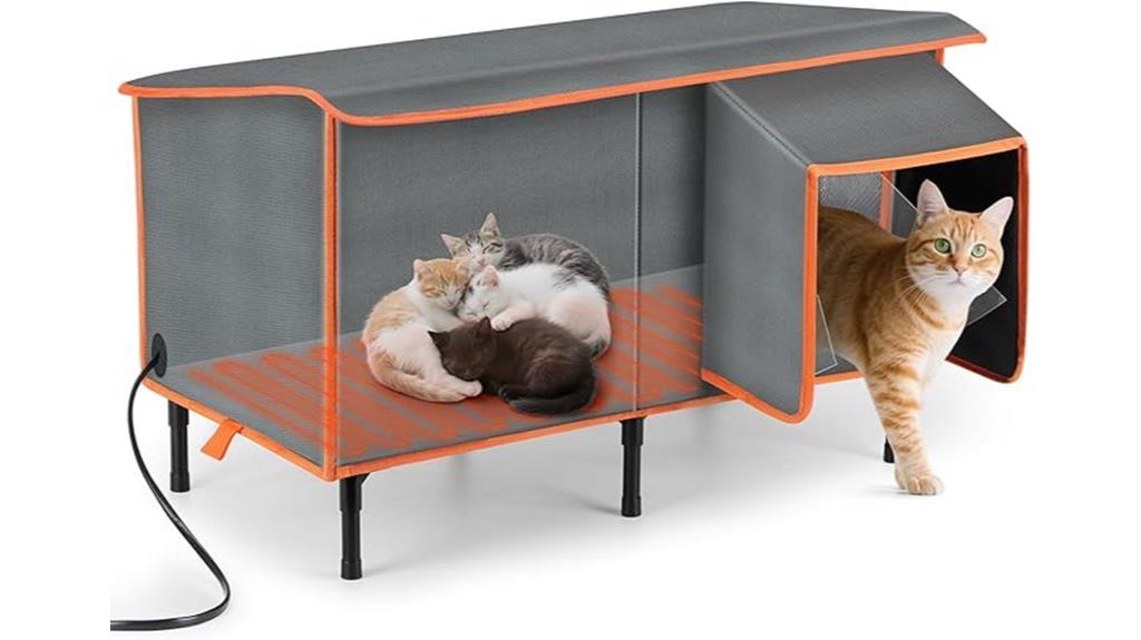 heated outdoor cat house