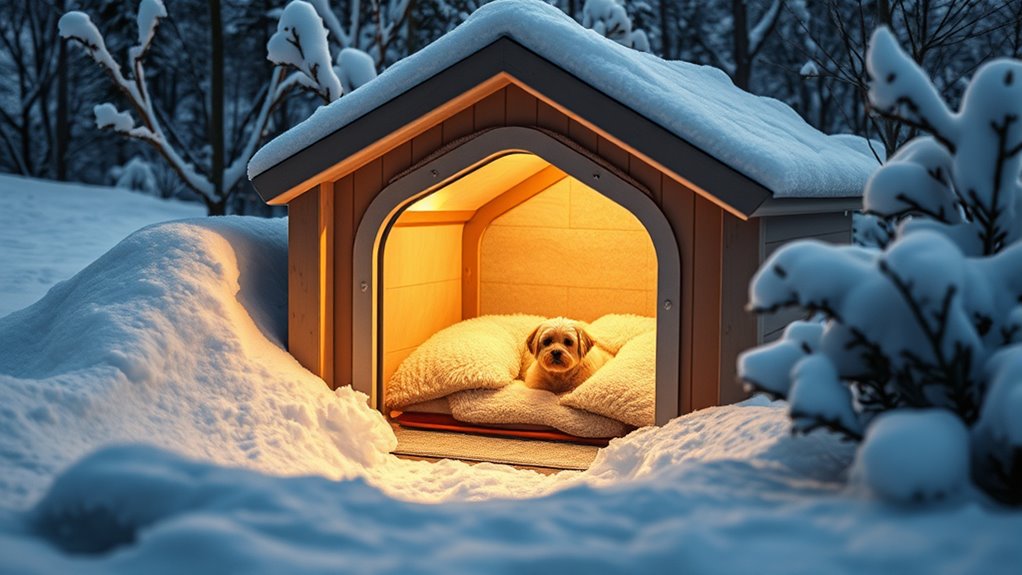 heated pet house features