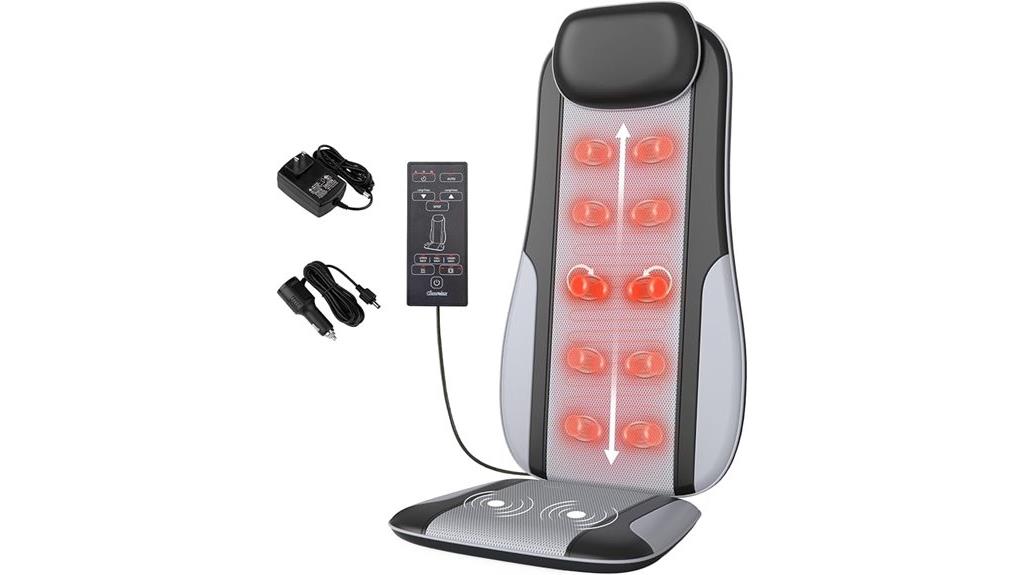 heated shiatsu seat massager
