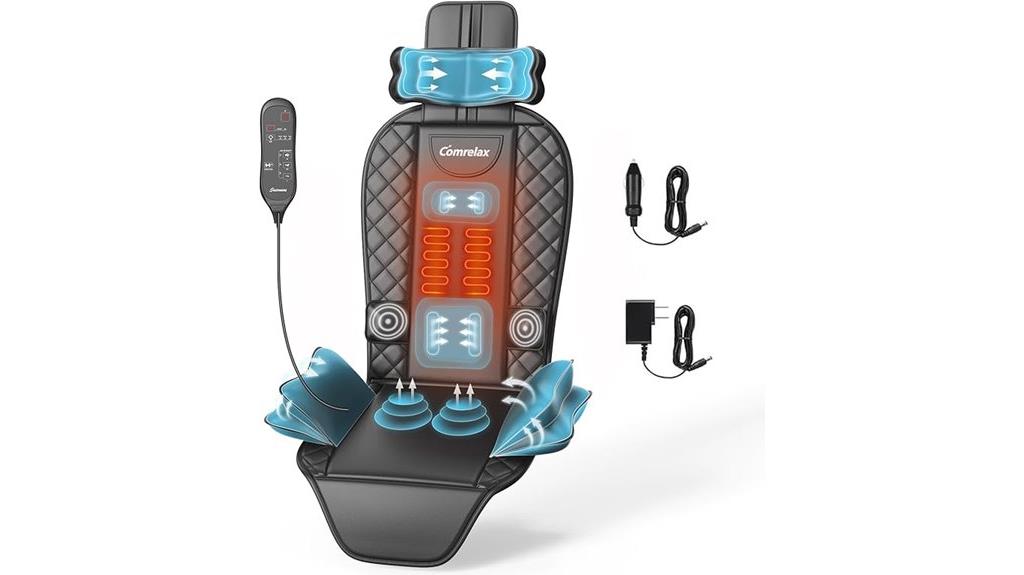 heated vibrating back massager