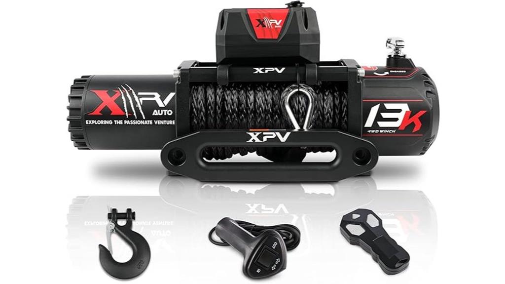 heavy duty 13000lb winch