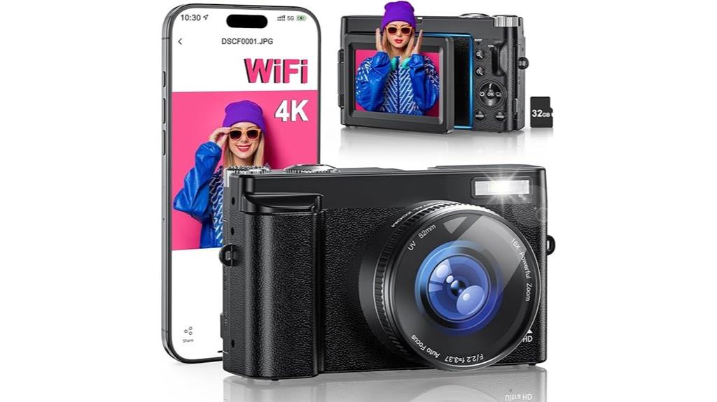 high resolution compact vlogging camera