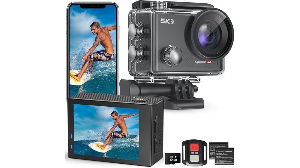high resolution waterproof action camera