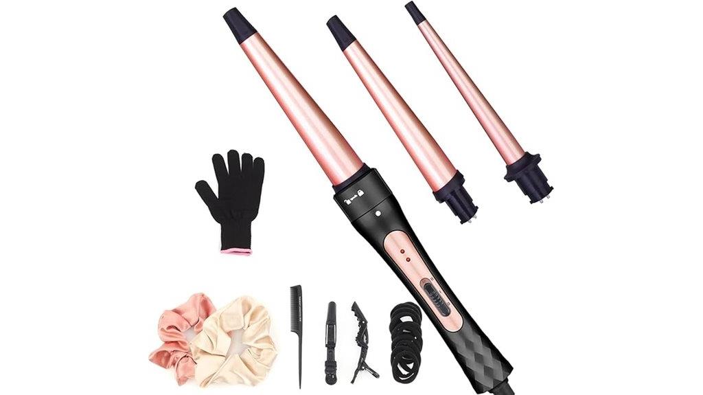 interchangeable ceramic curling wand