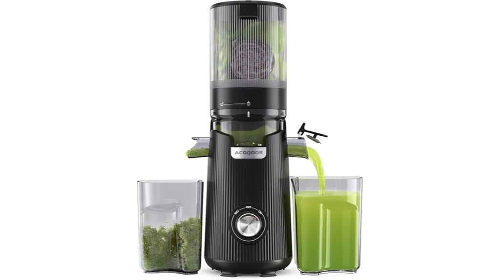 juicer with wide chute