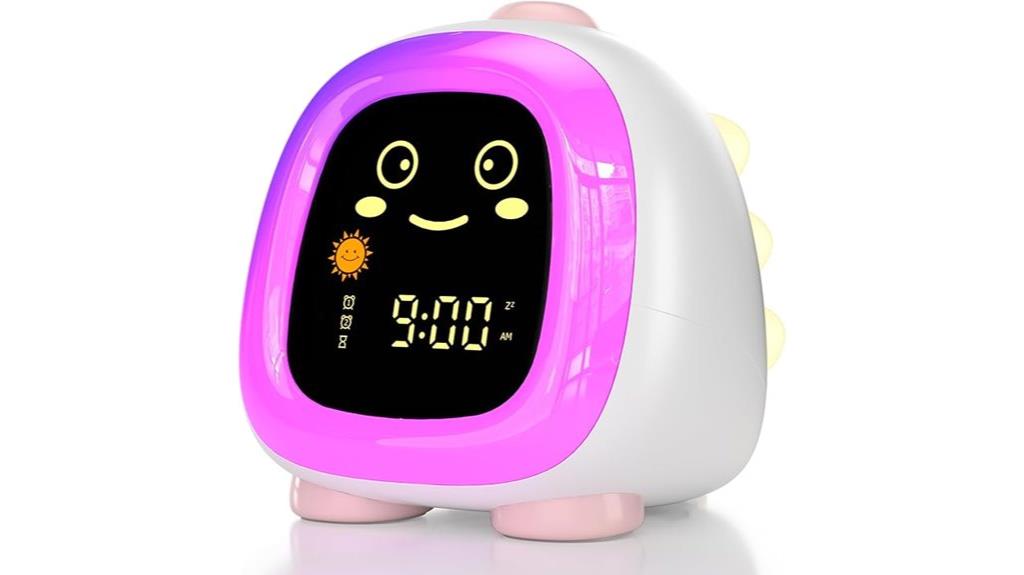 kids clock with night light