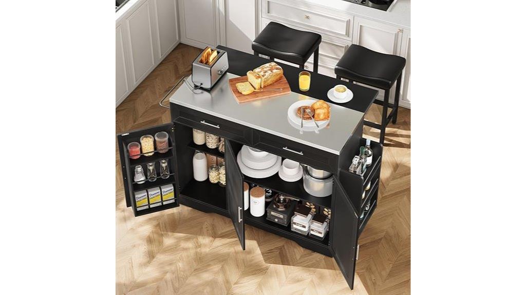 kitchen island with seating