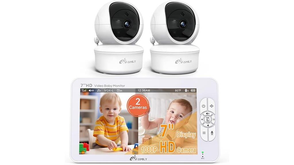 large dual camera baby monitor