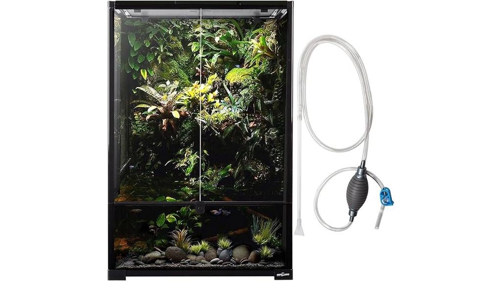 large glass reptile habitat