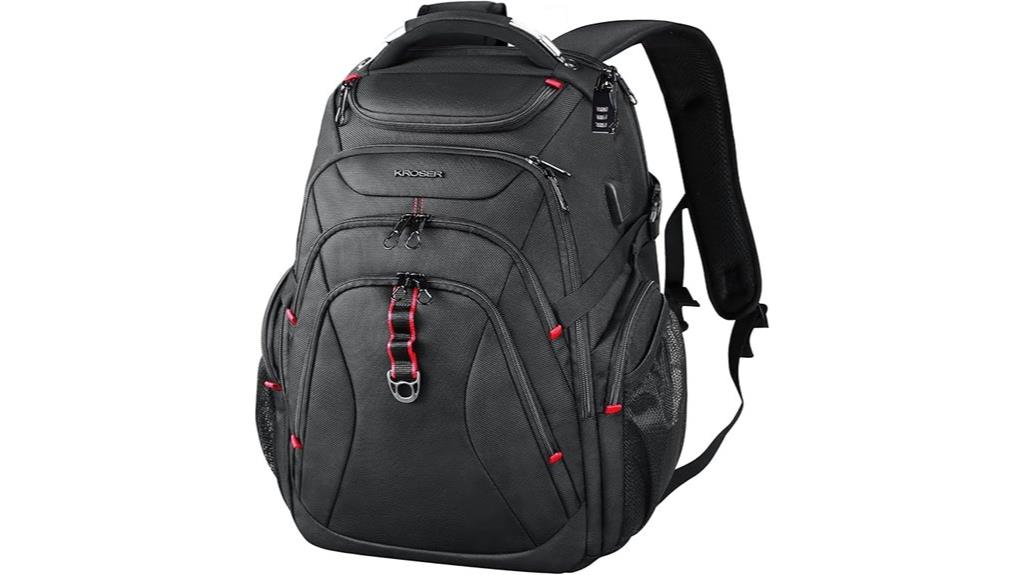 large rfid water resistant backpack