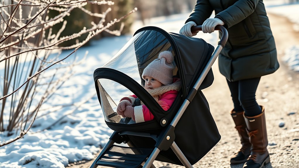 layered clothing keeps child warm