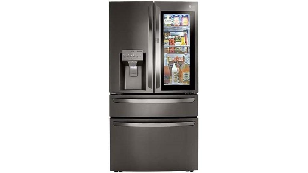 lg black stainless refrigerator