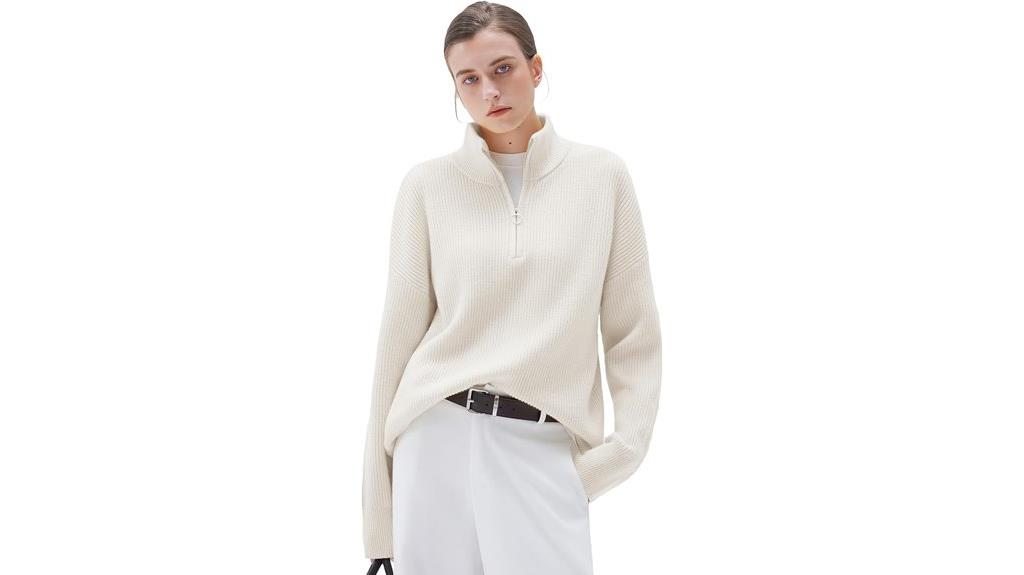 luxurious oversized cashmere sweater