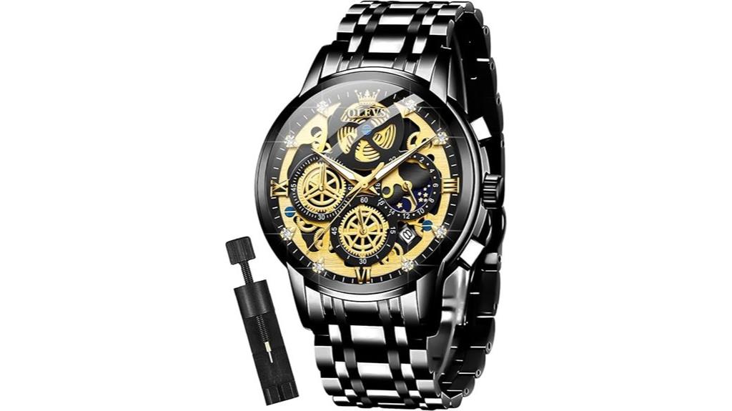 luxury diamond chronograph watch