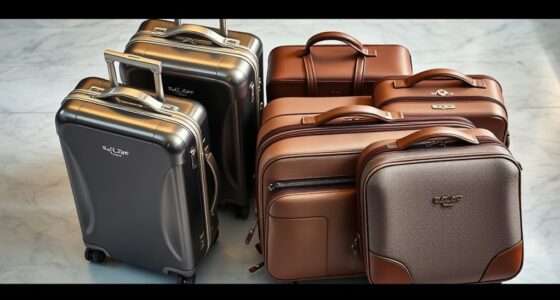luxury durable travel luggage